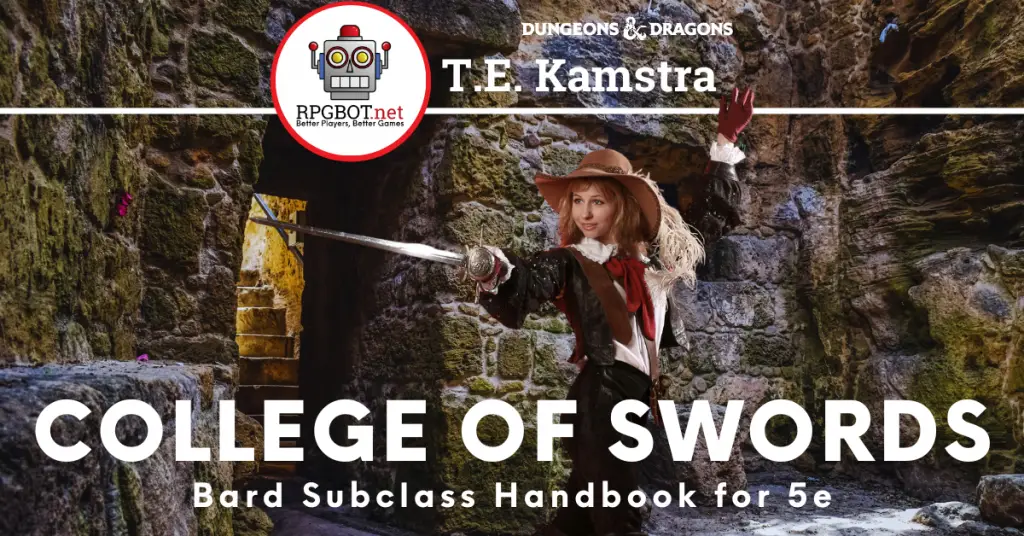 College of Swords Bard 5e Handbook DnD 5e Subclass Guide RPGBOT