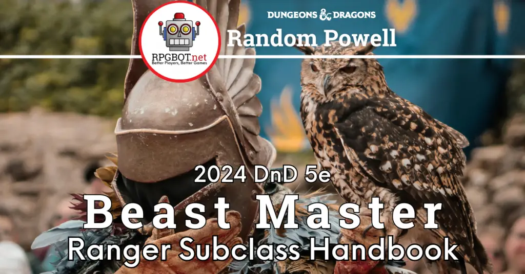 DnD 2024 Beast Master Ranger Subclass Guide