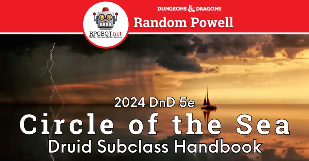 DnD 2024 Circle of the Sea Druid Subclass Handbook